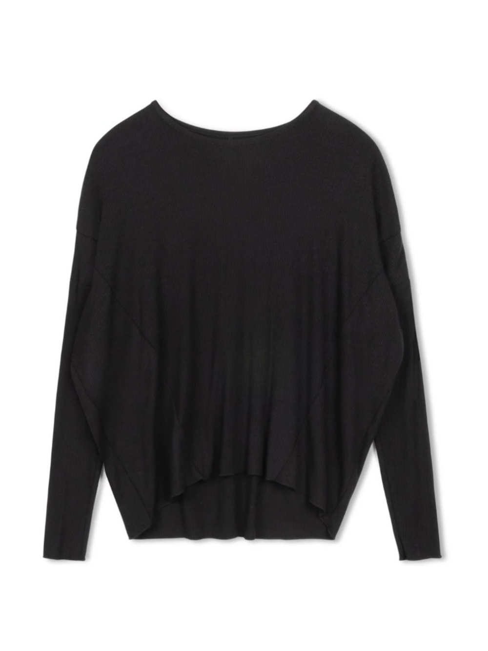 Rhythm Black Dolman Tee Long Sleeve Crewneck Women Medium EUC
